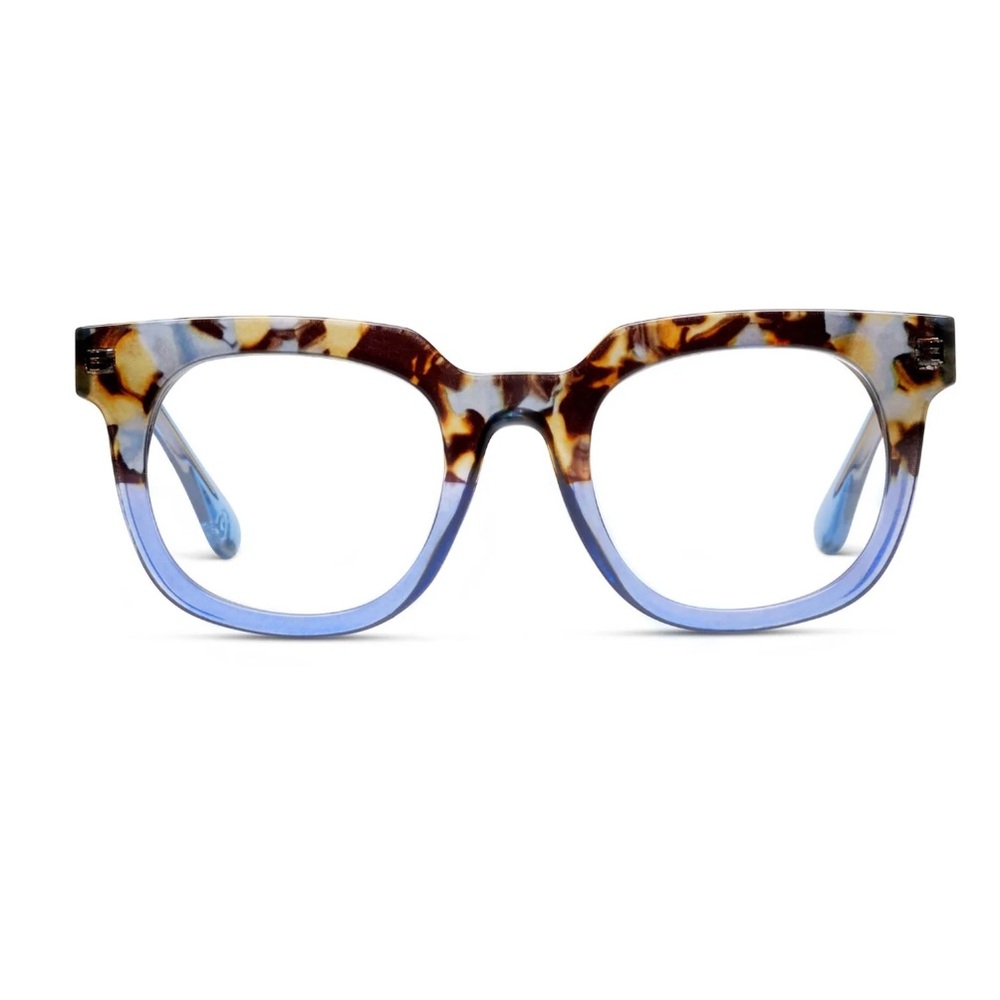 PEEPERS NWT Showbiz focus blue light reading glasses -blue quartz/blue -2.75